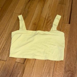 Cute yellow crop top